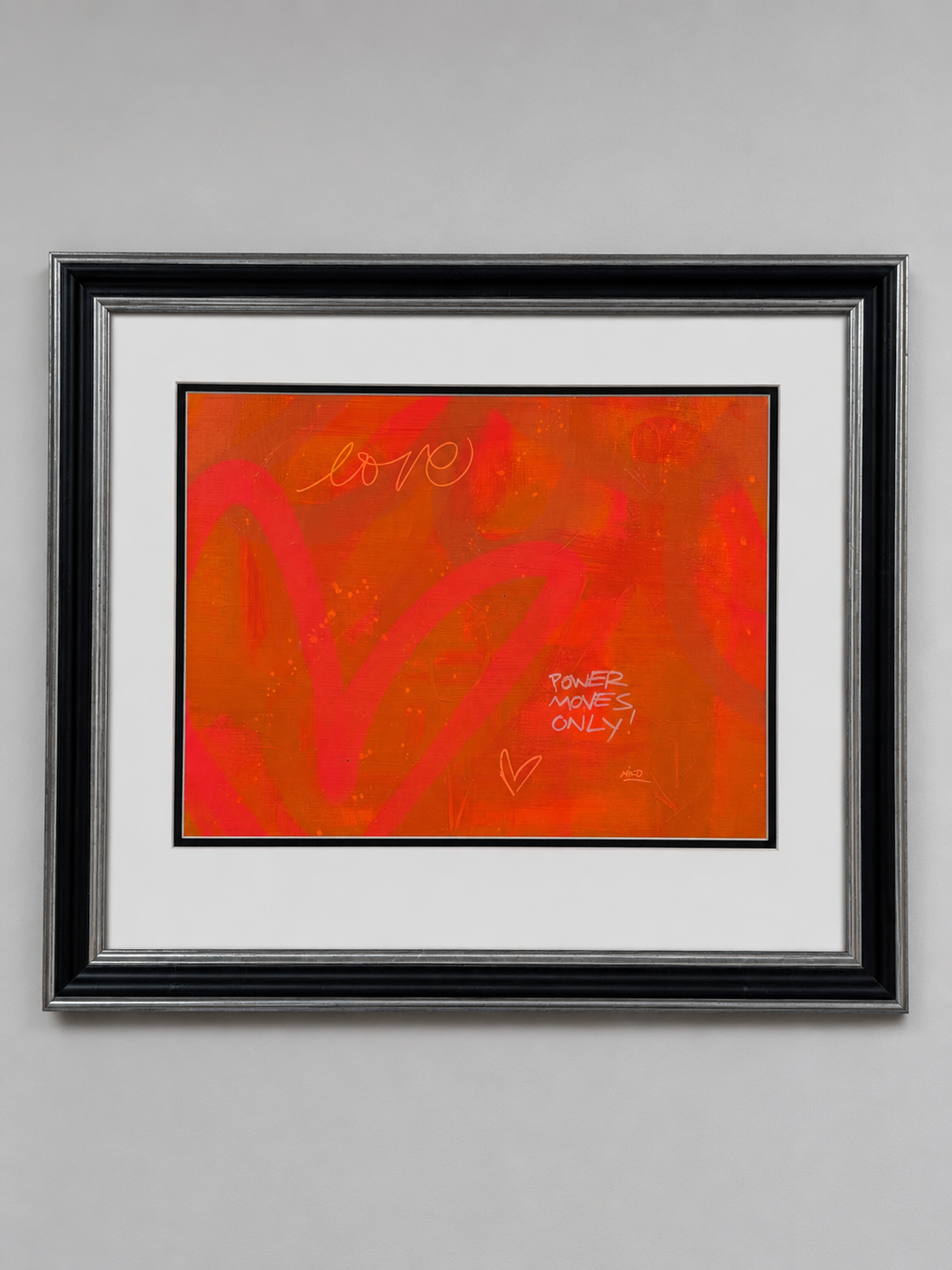 Power Moves Only 30x30 Framed