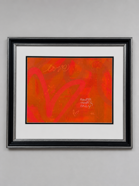 Power Moves Only 30x30 Framed