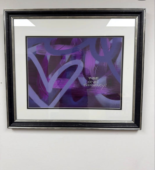 Pure Love Frequency 30x30 Framed